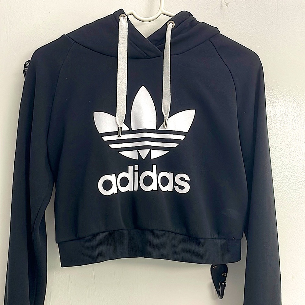 Adidas Cropped Trefoil Hoodie